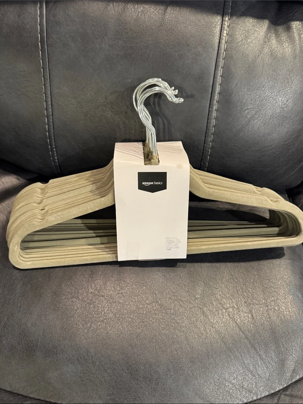 Amazon Non-Slip Velvet Hangers - Taupe